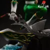 One six scale statue of Tommy the Green Ranger from Power Rangers made by the french collectibles studio Kami Arts with a focus on the Sword of Darkness
