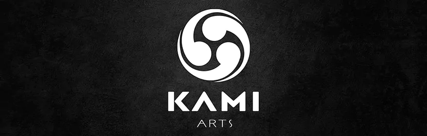 Visuel en bannière du nouveau logo 2022 de kami-Arts le studio français de figurines de collection en édition limitée